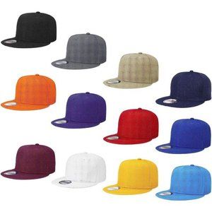 Wholesale 12 Pack Snapback Hat Cap Hip Hop Style Flat Bill Adjustable Size